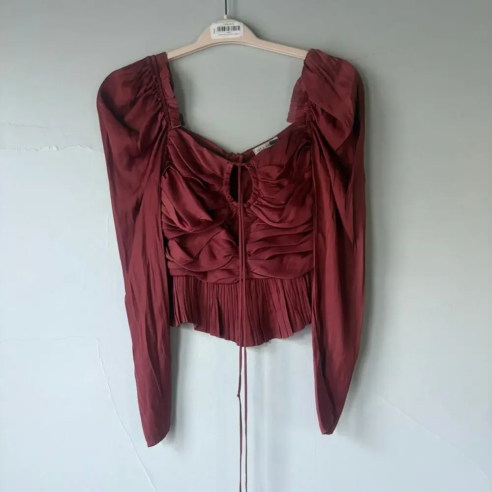 Ulla Johnson Mirelle‎ Peplum Blouse Size 2